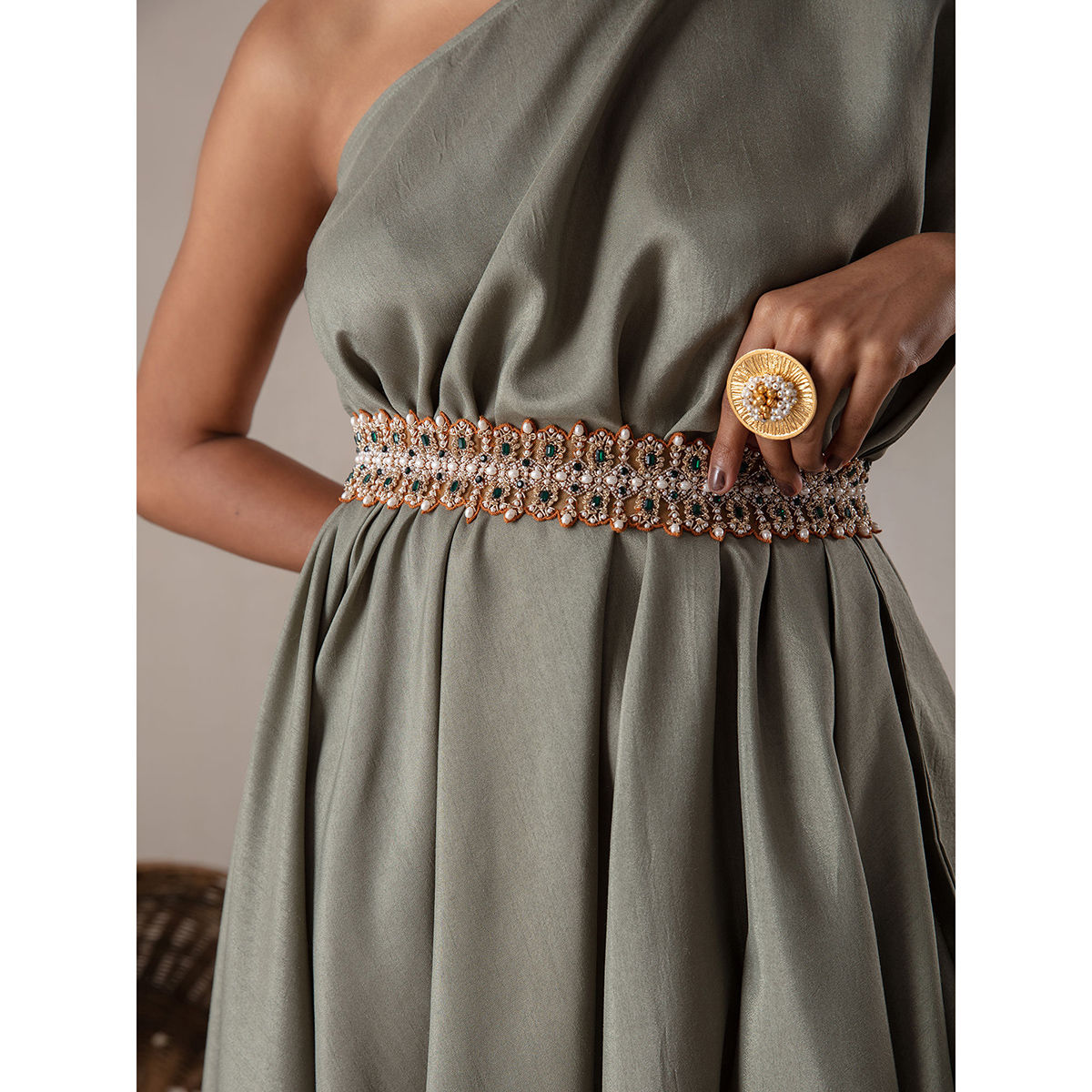 Gajra Gang Gold Beaded Belt Buy Gajra Gang Gold Beaded Belt Online at