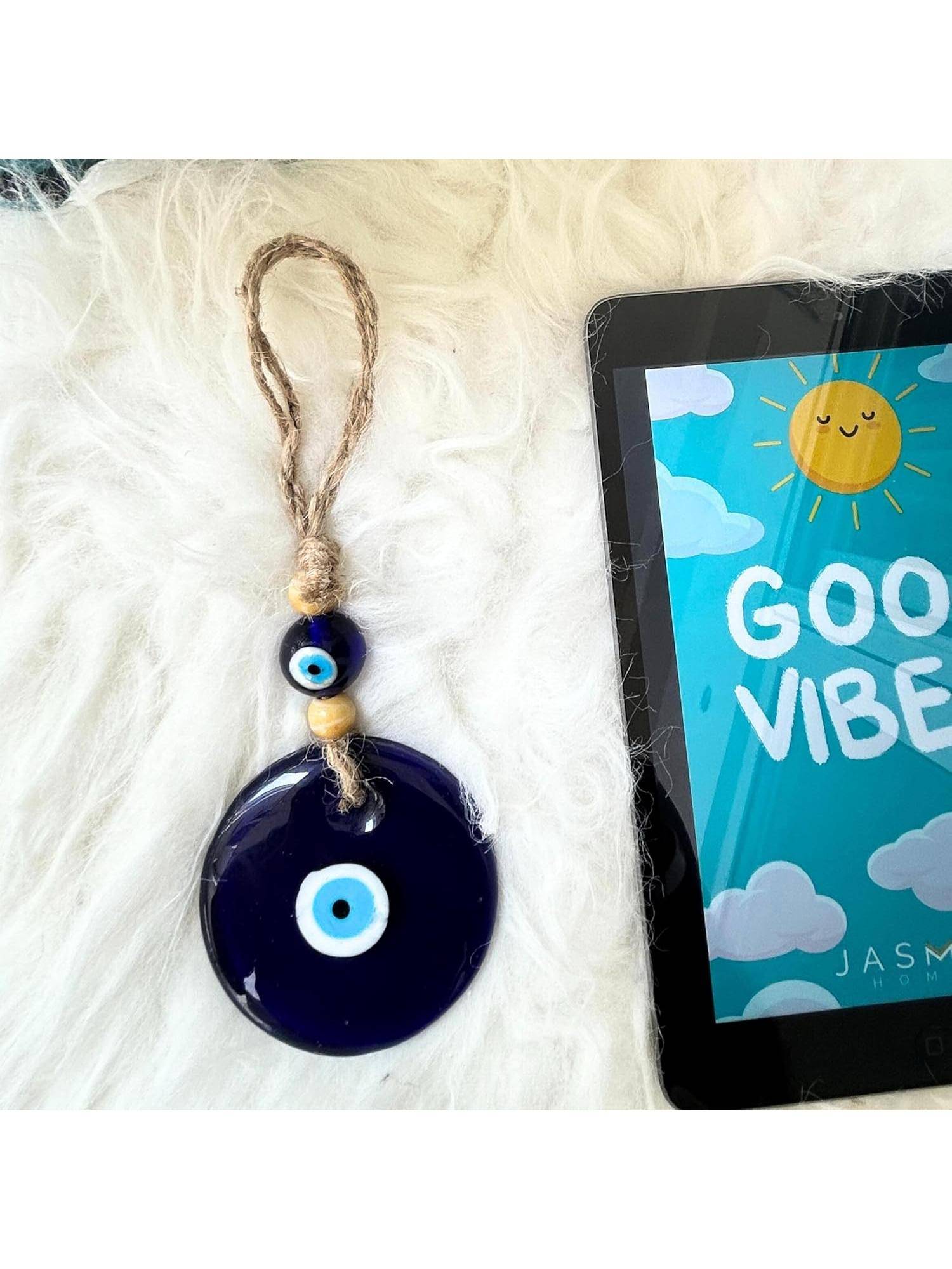 JASMEY HOMES Blue Evil Eye Wall Hanging