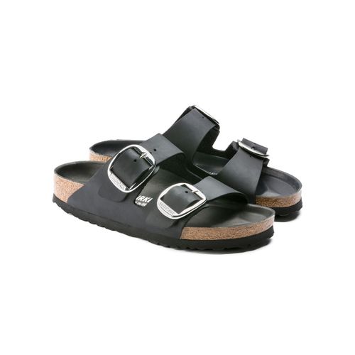 Buy Birkenstock Arizona Big Buckle Oiled Leather Black Narrow 
