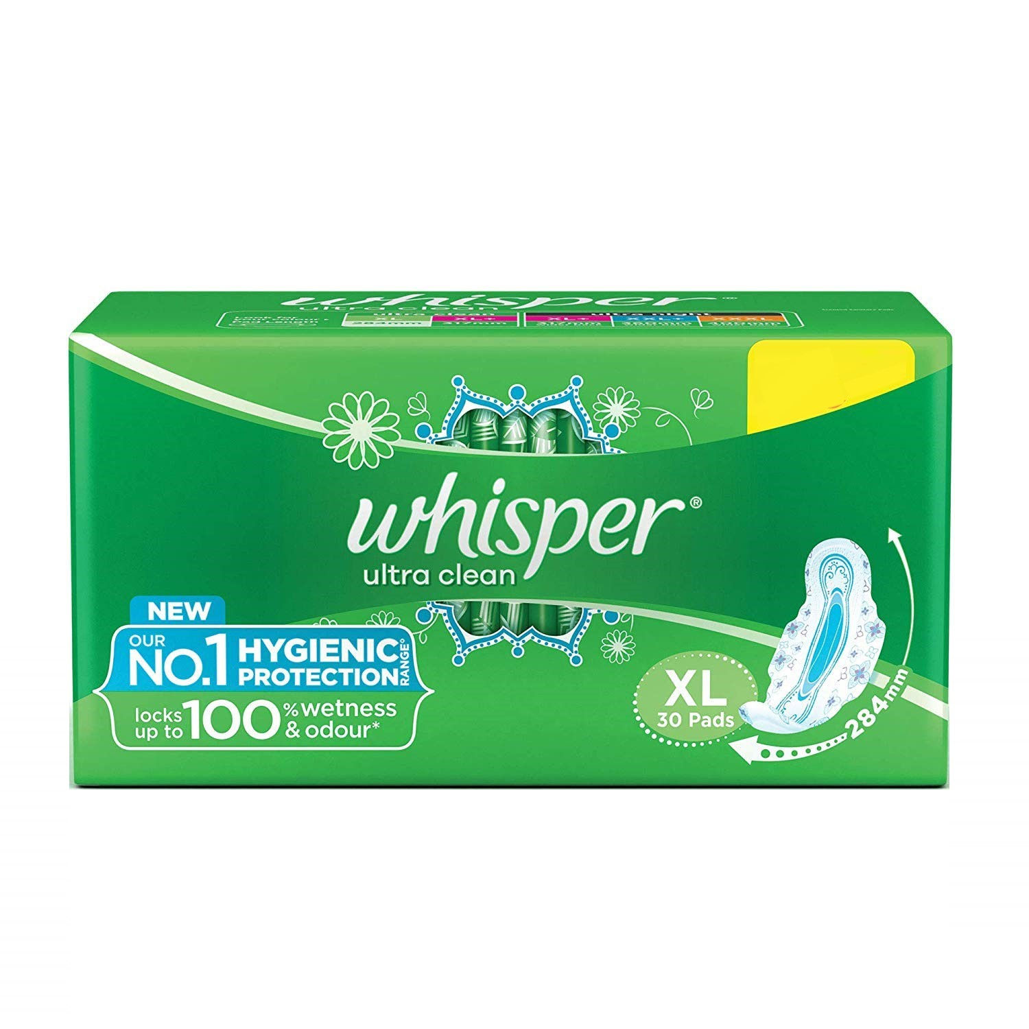 Whisper Ultra Clean Xl 30s Sanitary 