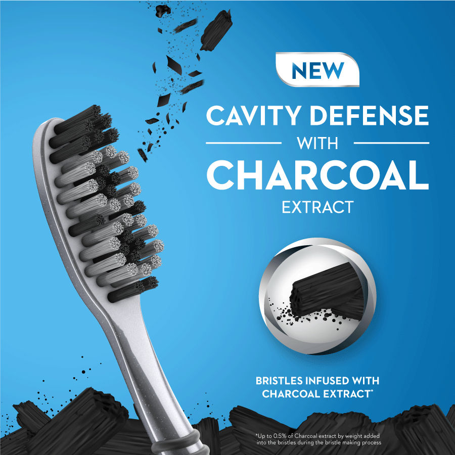 oral b cavity defense 123 soft black toothbrush