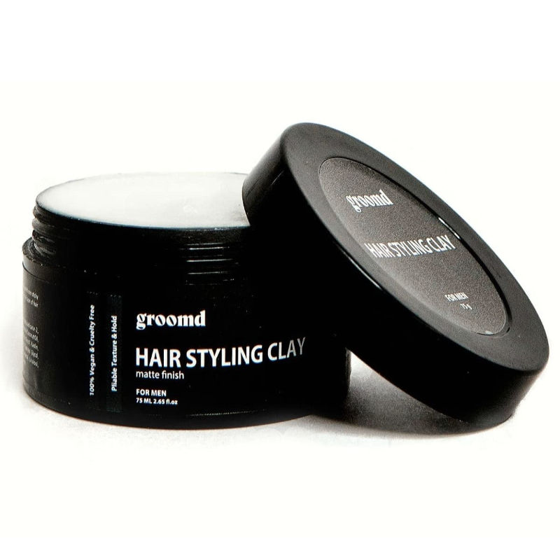 Groomd Hair Styling Clay For Natural Texture And Matte Finish