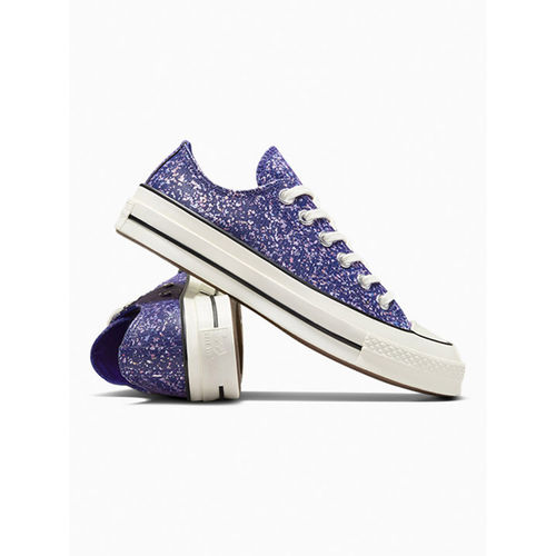 Converse Women Chuck 70 Glitter Low Top Sneakers (UK 3)
