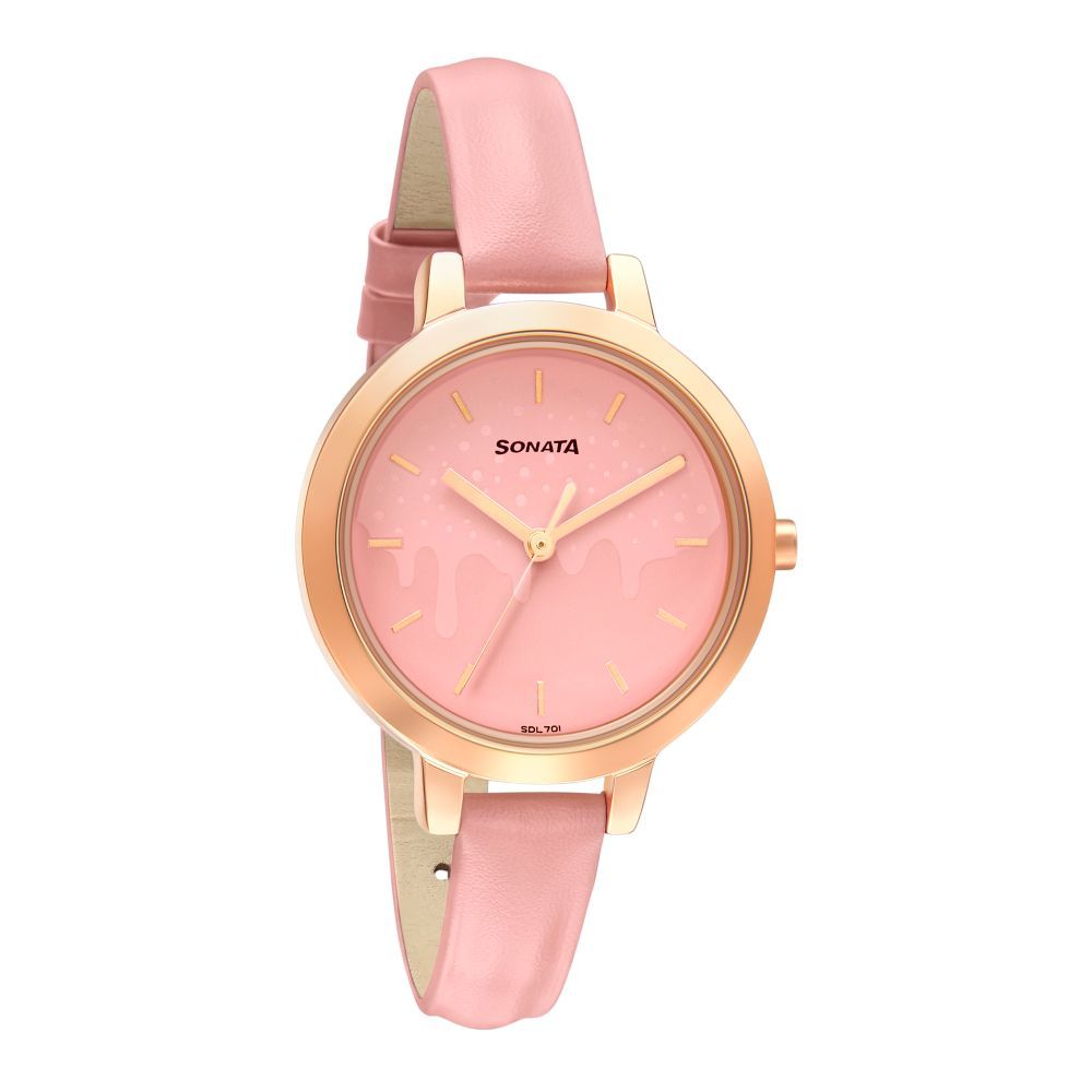 Buy Sonata Cassata 8141WL05 Pink Dial Analog Watch For Women Online