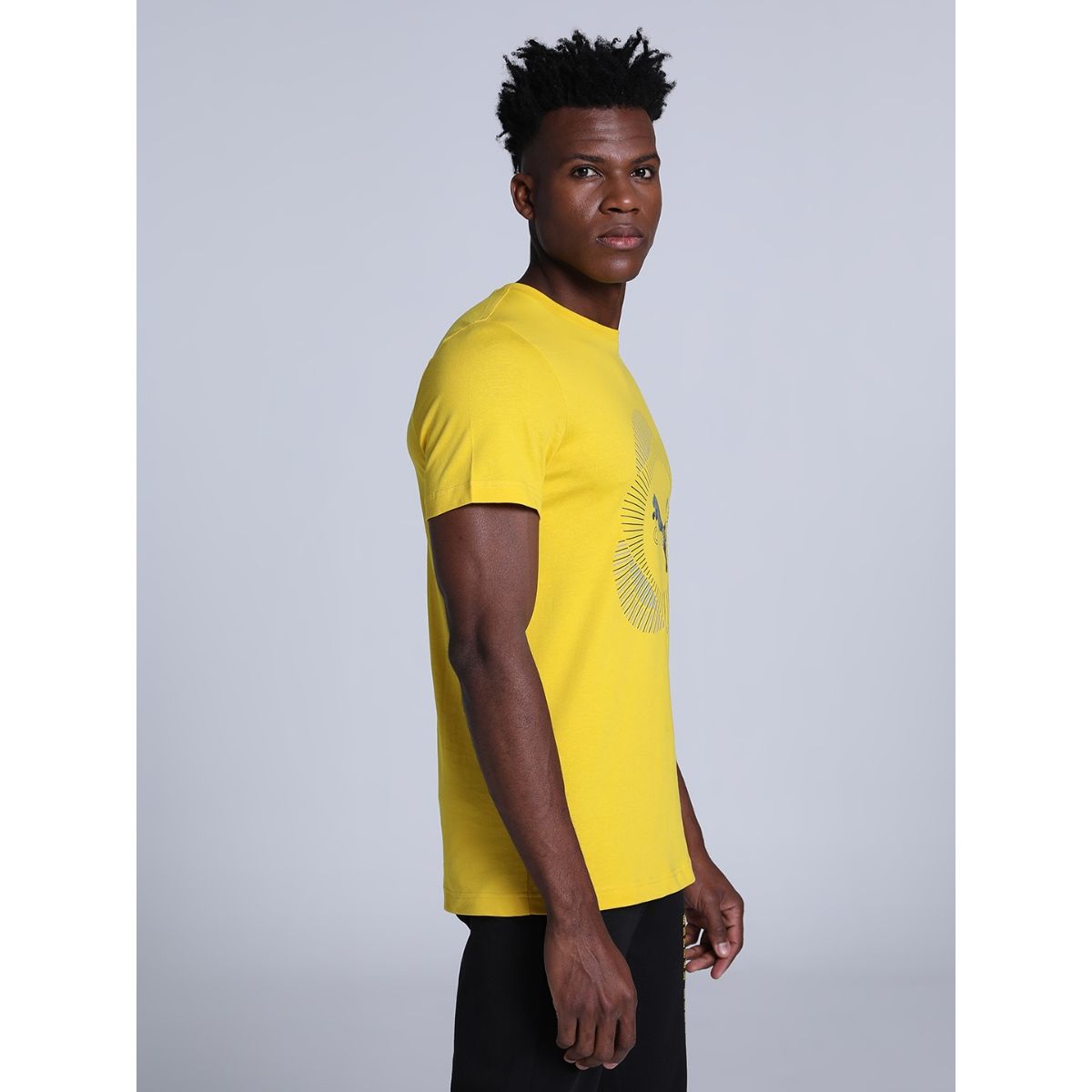 Puma one8 yellow outlet t shirt