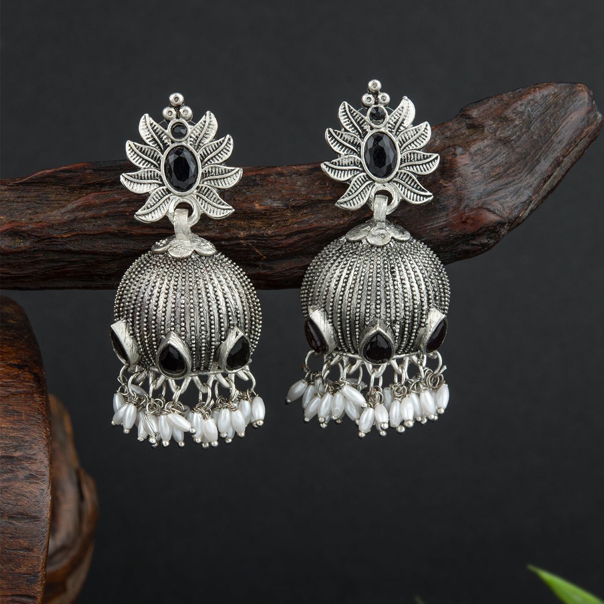 Matte Afghani Earrings South India Jewels Online shop