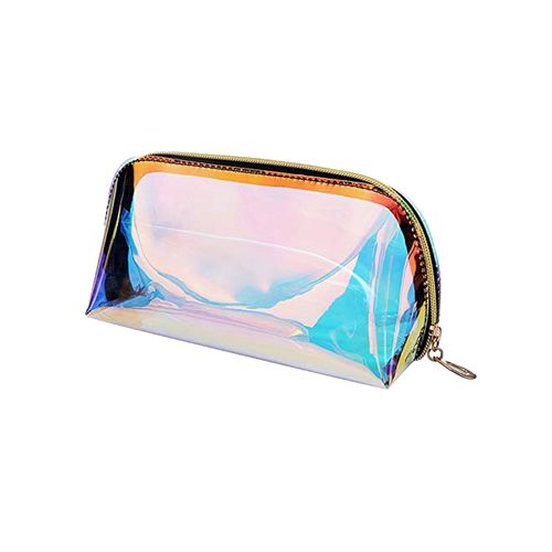 Awestuffs Multi-Color Cosmetic Bag Zipper Makeup Pouch