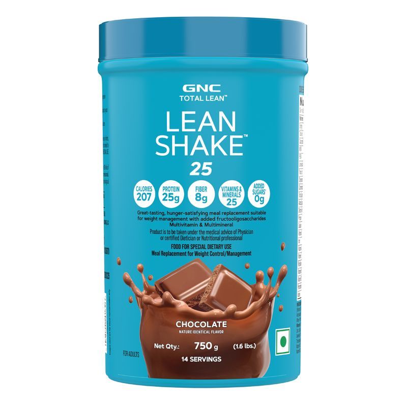 GNC Total Lean Lean Shake 25 - 207 Calories- 25g Protein- 8g Fiber - 1.6 lbs - Chocolate