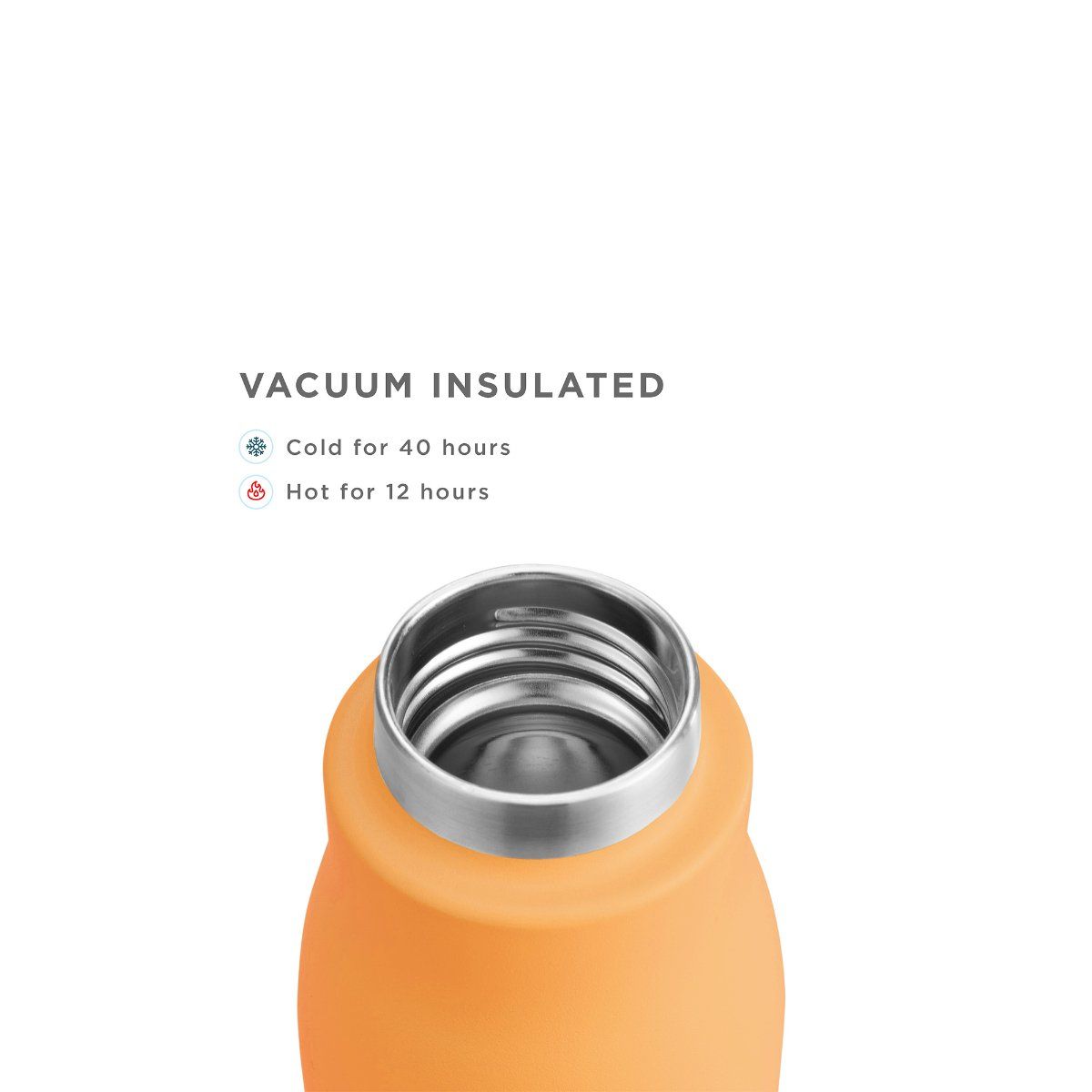 Buy Zoku Stainless Steel Bottle For thinKitchen, 500ml, Orange Online