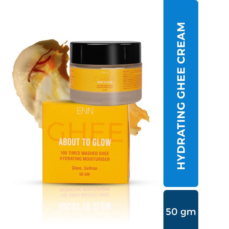 ENN About to Glow- 100 times washed ghee Hydrating Face Moisturizer with Saffron