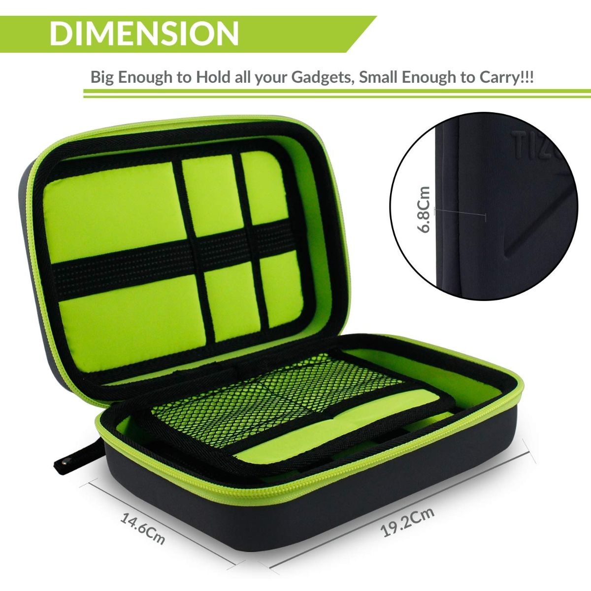 Tizum External Hard Drive Case For 2.5Inch Hard Drive Premium Edition