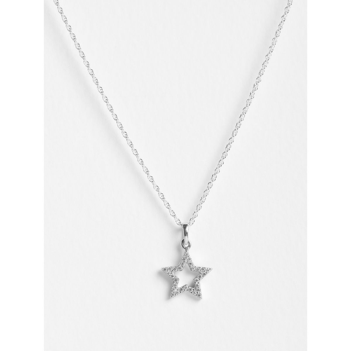 Oxidised Silver Star Pendant with Box Chain – GIVA Jewellery