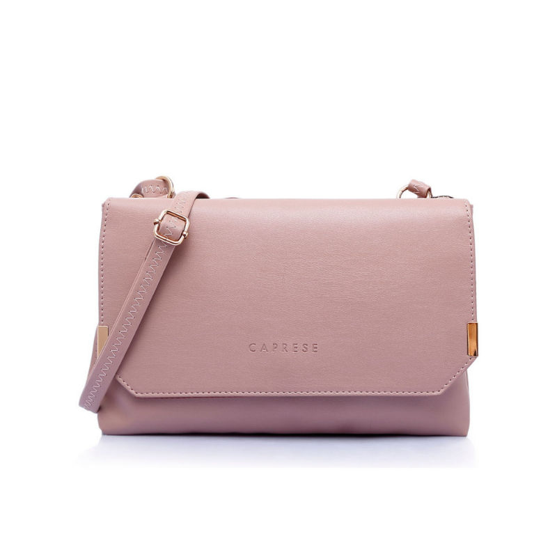 caprese pink solid handheld bag