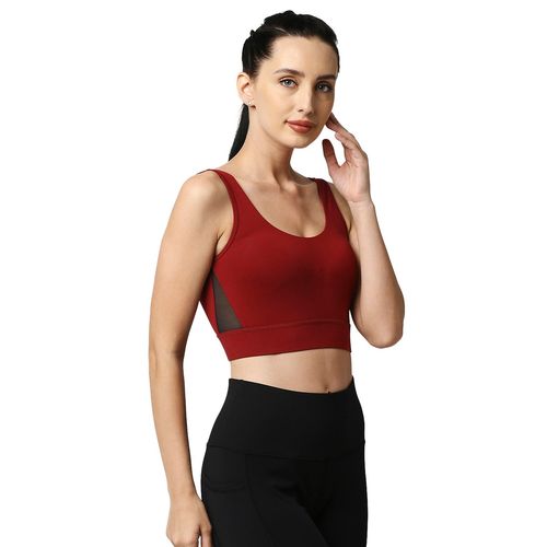 Buy SOIE Medium Impact Non Padded Non Wired Long Line Sports Bra