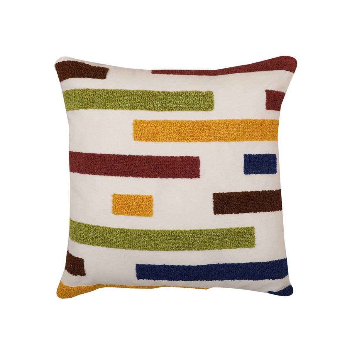 Jamio FIrati MultiColour Set Of 2 Striped Square Cushion Covers Buy