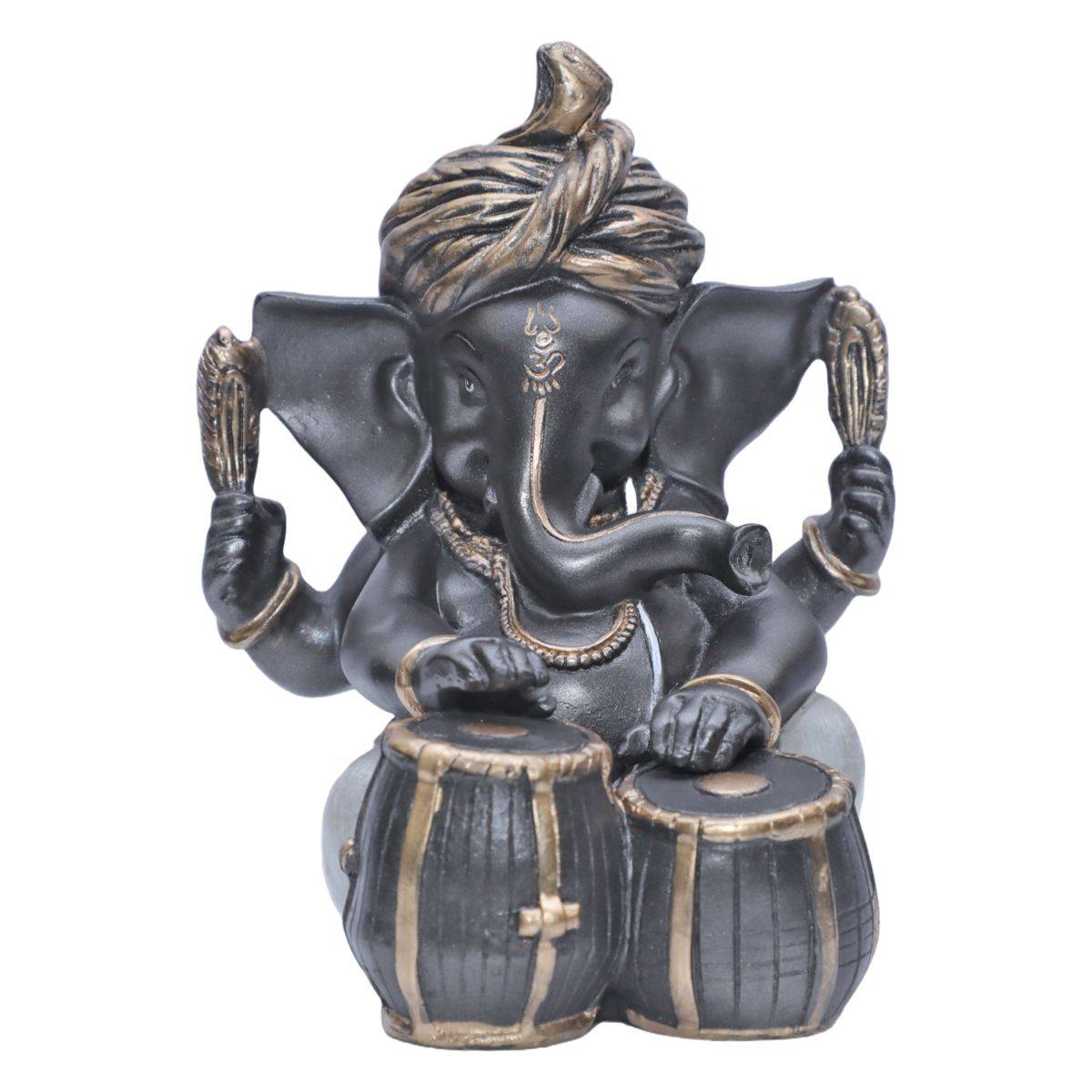 Ashnam Pagadi Tabla Music Ganesha Metallic Grey