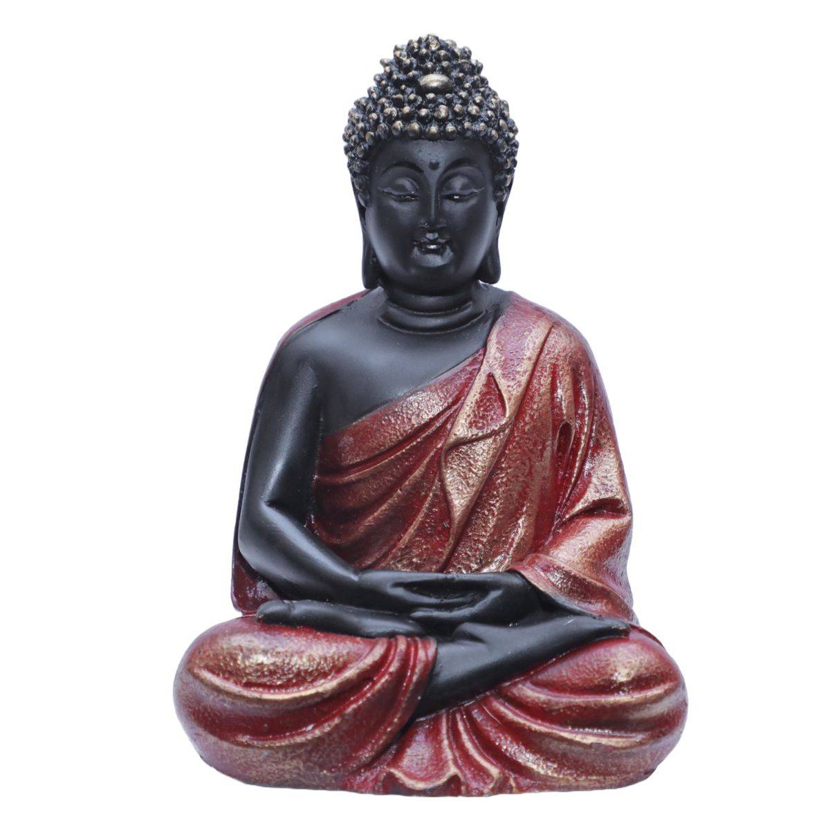 Ashnam Small Meditating Buddha Red