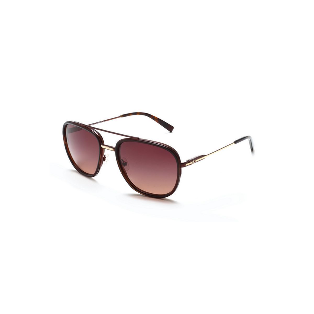 Camaro Oversized Sunglasses in Rose Gold and Wine | Fivestory New York