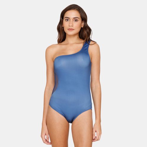Buy Zivame Coucou Slip-On Bodysuit - Peony Navy Blue (M) Online