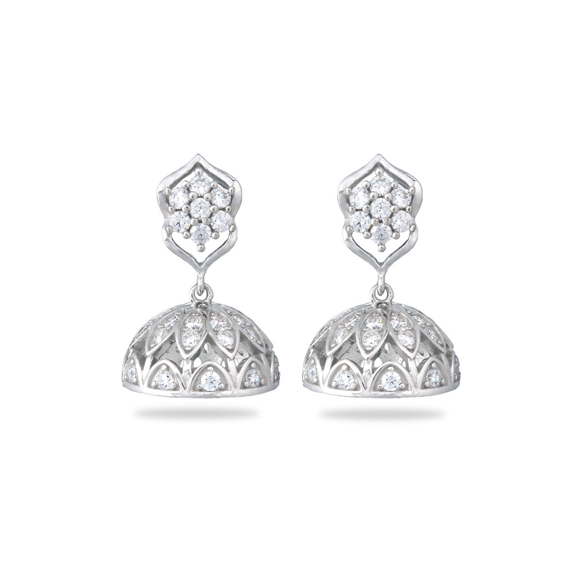 Tanishq diamond hot sale earrings jhumka