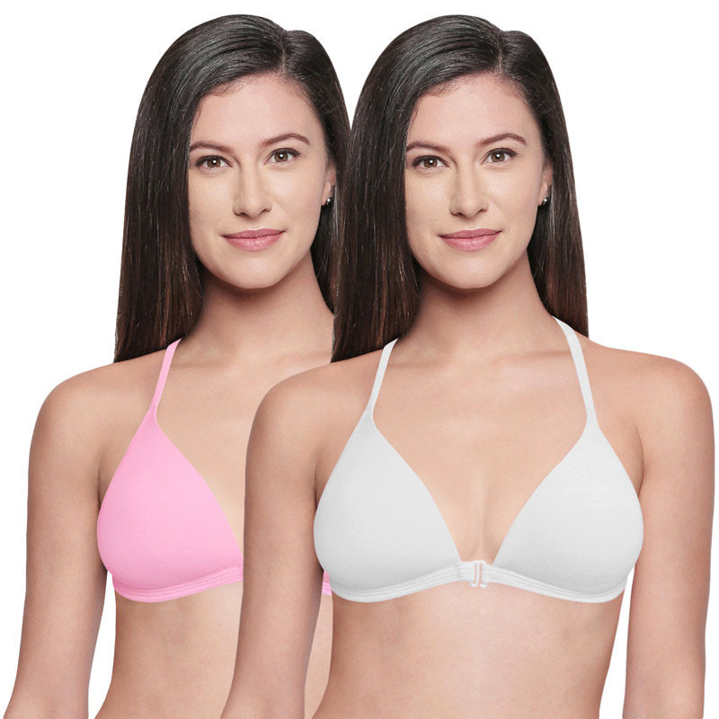 Bodycare Demi / Balconette : BuyBodycare Low Coverage, Front Open, Padded  Solid Color Bra in Pack of 2-6571 - Multi-Color (38B) Online