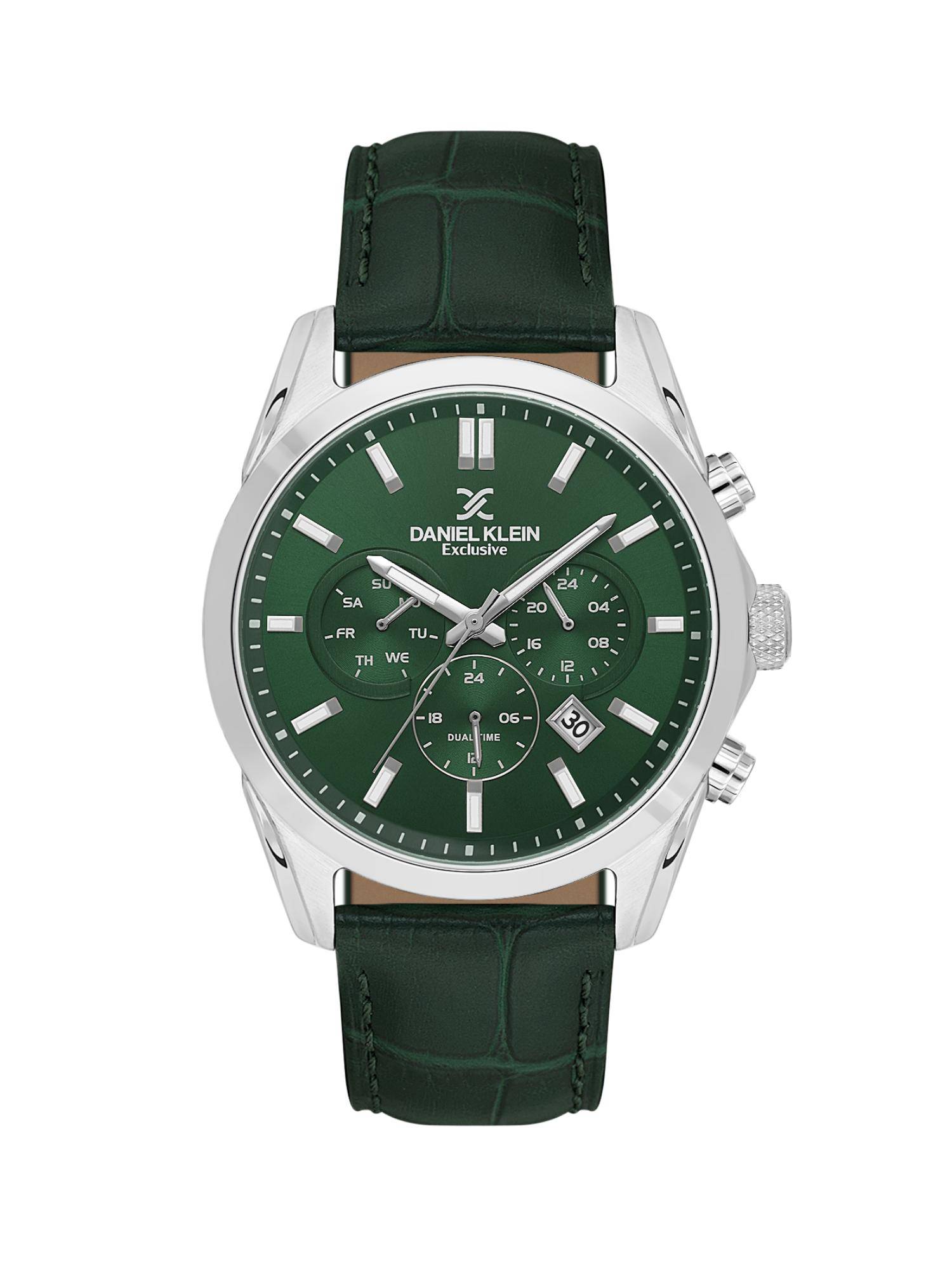 Daniel Klein Men Green Dial Chronograph Watch - DK.1.14344-4 (M)