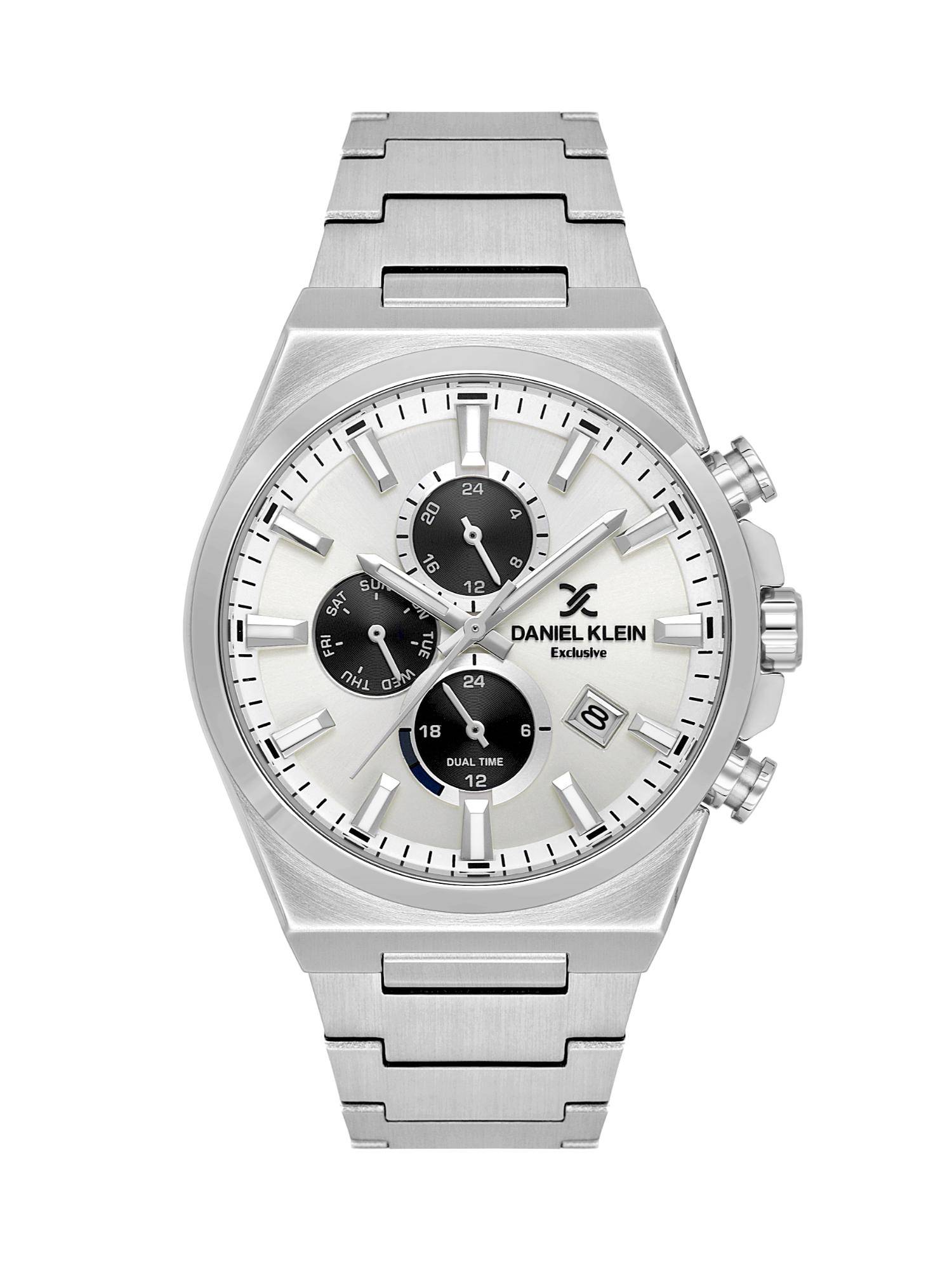 Daniel Klein Men Silver Dial Multifunction Analog Watch - DK.1.14347-1 (M)