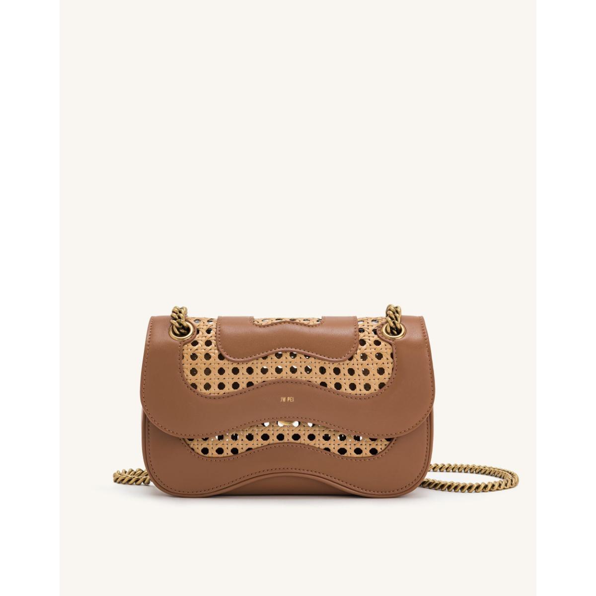 Buy JW PEI Tina Faux Bamboo Woven Crossbody - Brown Online