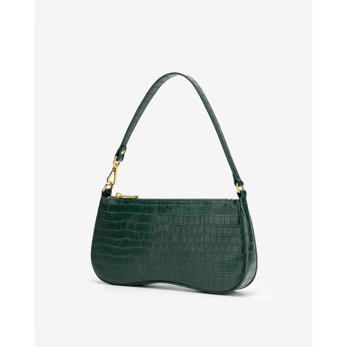 Buy Jw Pei Eva Shoulder Bag - Dark Green Croc Online