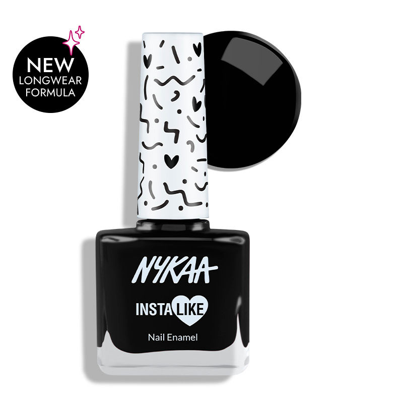 Nykaa InstaLike Long Lasting Nail Enamel - Black Friday 371