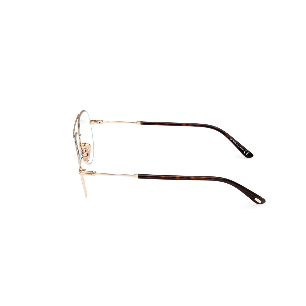 Tom Ford Eyewear Metal Gold Transparent Eyeglass Frame - FT5829-B 57 ...