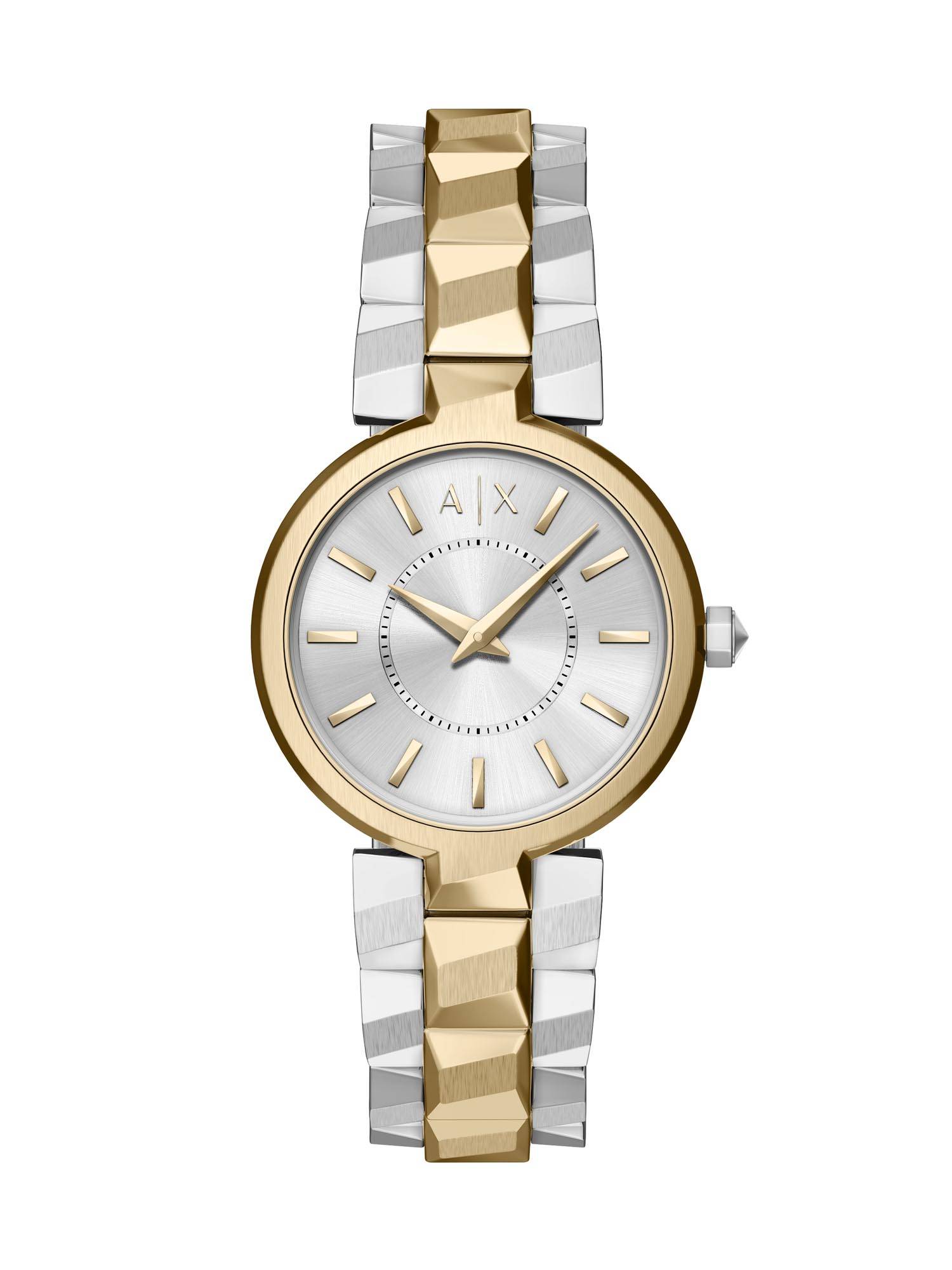 ARMANI EXCHANGE Silver Two Tone Women Quartz Watch (AX4406) (M)