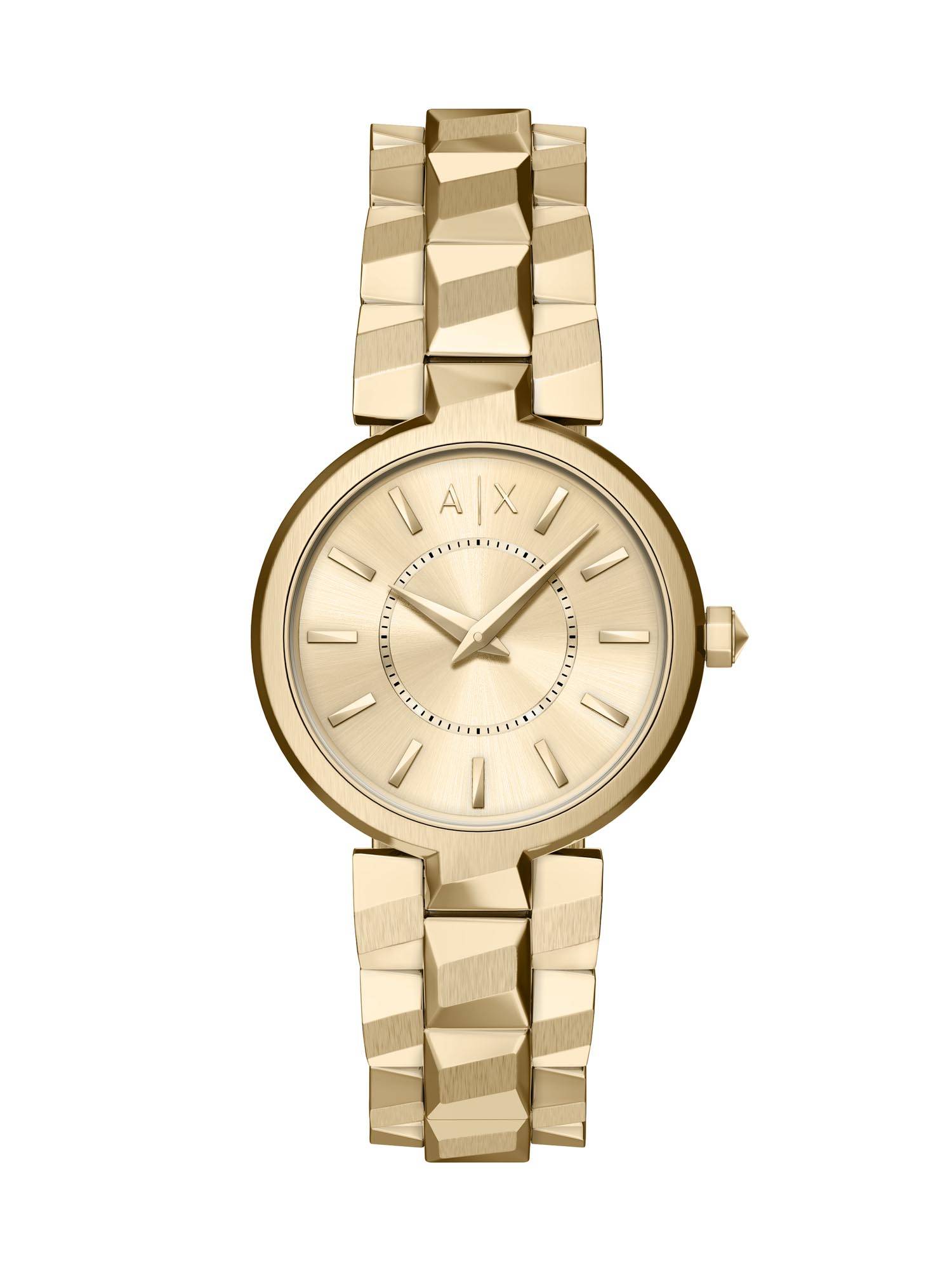 ARMANI EXCHANGE Gold Toned Women Quartz Watch (AX4407) (M)