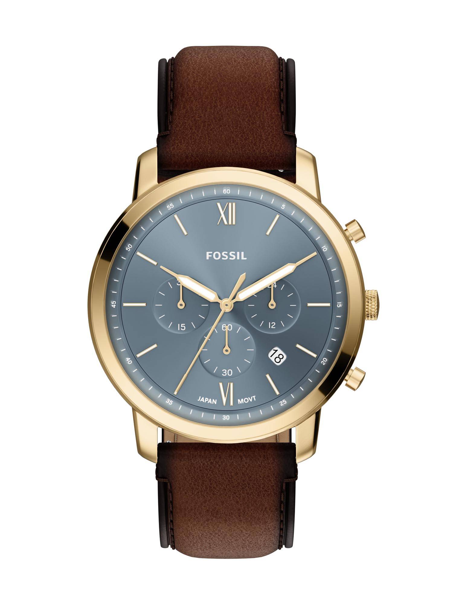 Fossil Blue Neutra Gold Toned Men Quartz Watch (FS6162) (M)