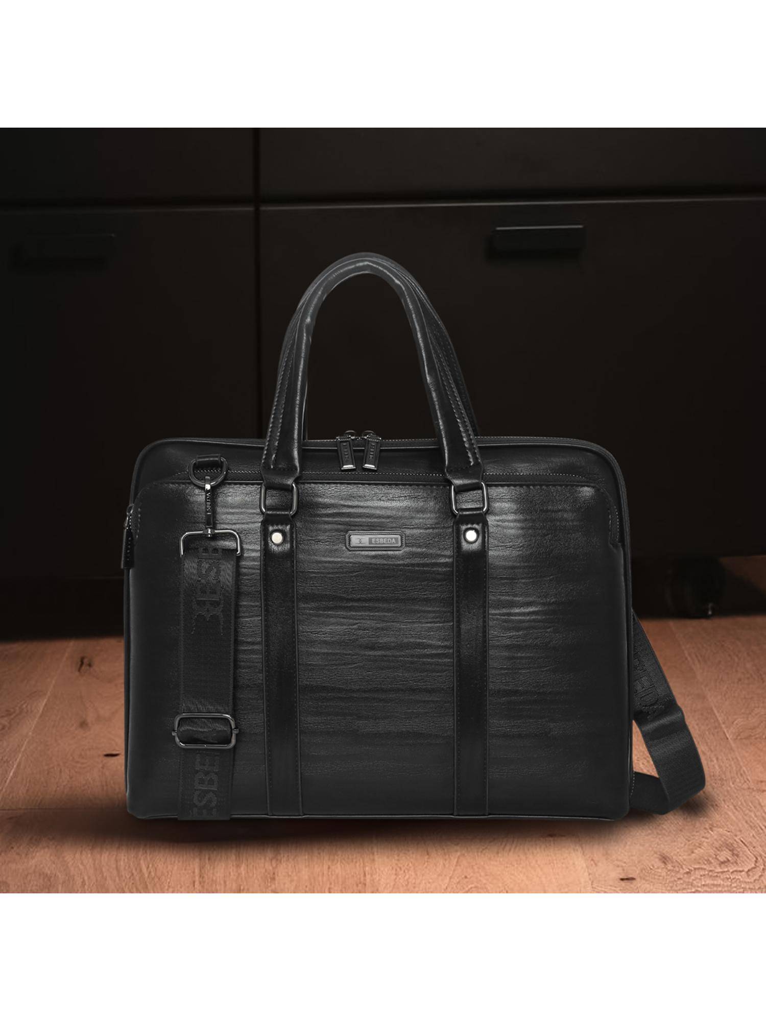 ESBEDA Black Manor Professional Bag With Detachable Strap (M)
