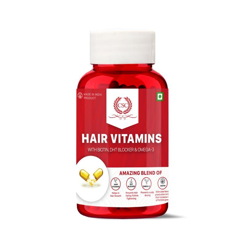 CSC Hair Vitamin Veg Capsules For Healthy Growth And Hair Fall Control