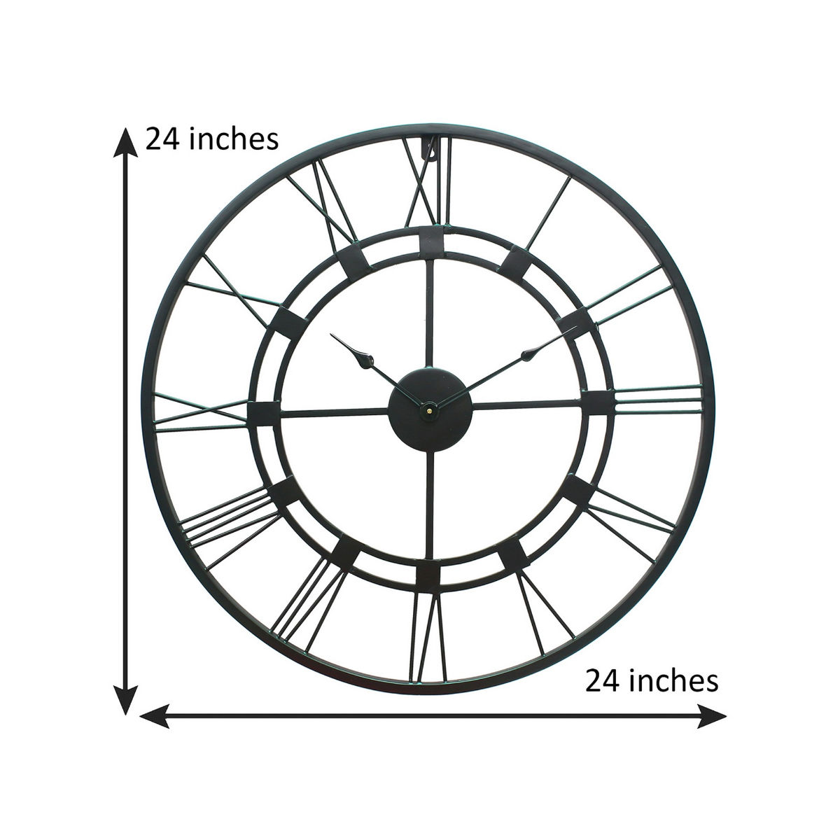 eCraftIndia Black Round Iron Wall Clock Buy eCraftIndia Black Round