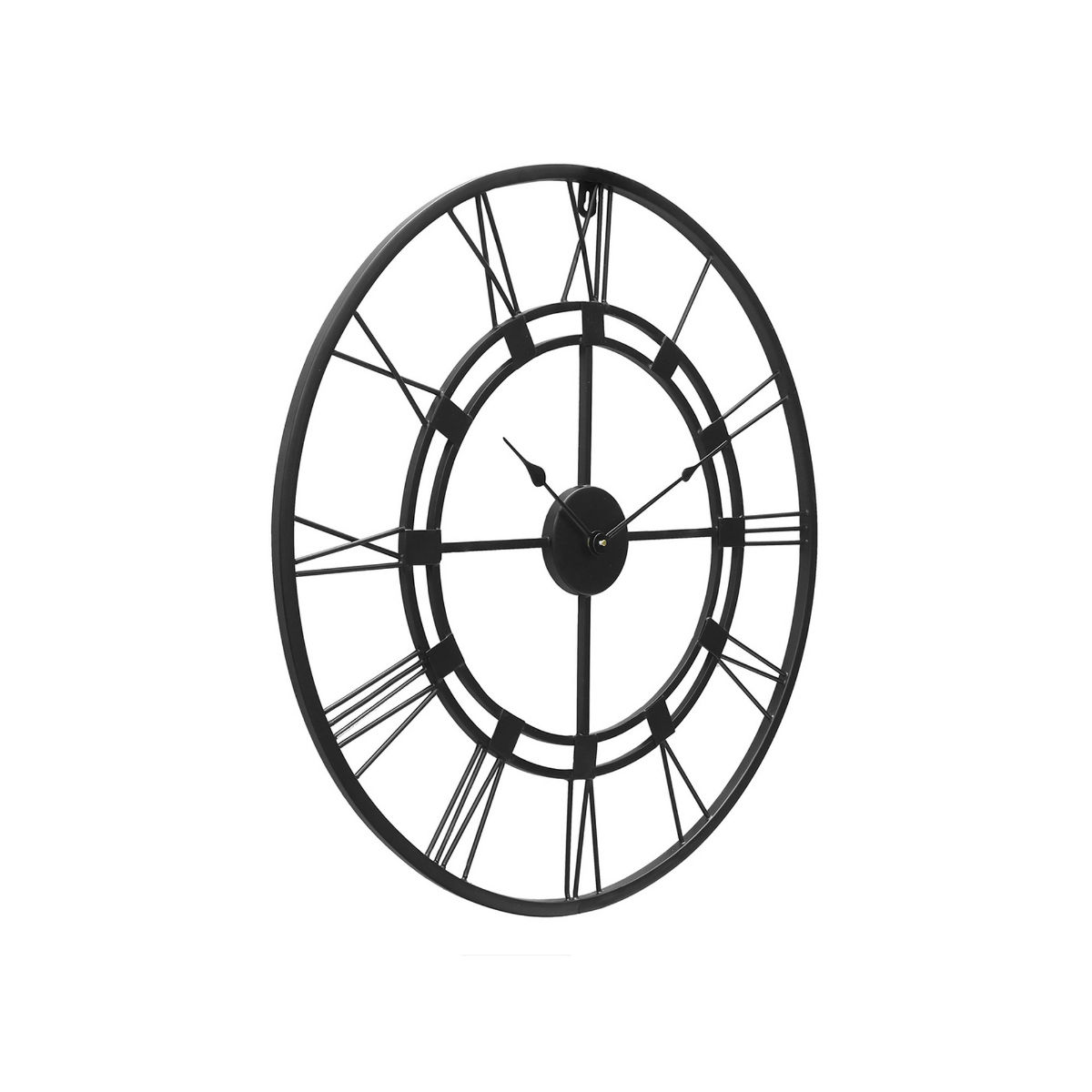 eCraftIndia Black Round Iron Wall Clock Buy eCraftIndia Black Round