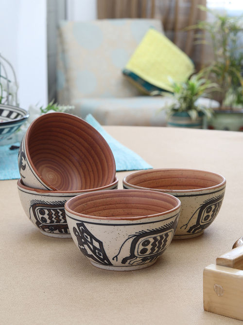 Miah Decor Red Indian Art Snack Bowl Set Of 4 Pink Buy Miah Decor Red Indian Art Snack Bowl Set Of 4 Pink Online At Best Price In India Nykaa