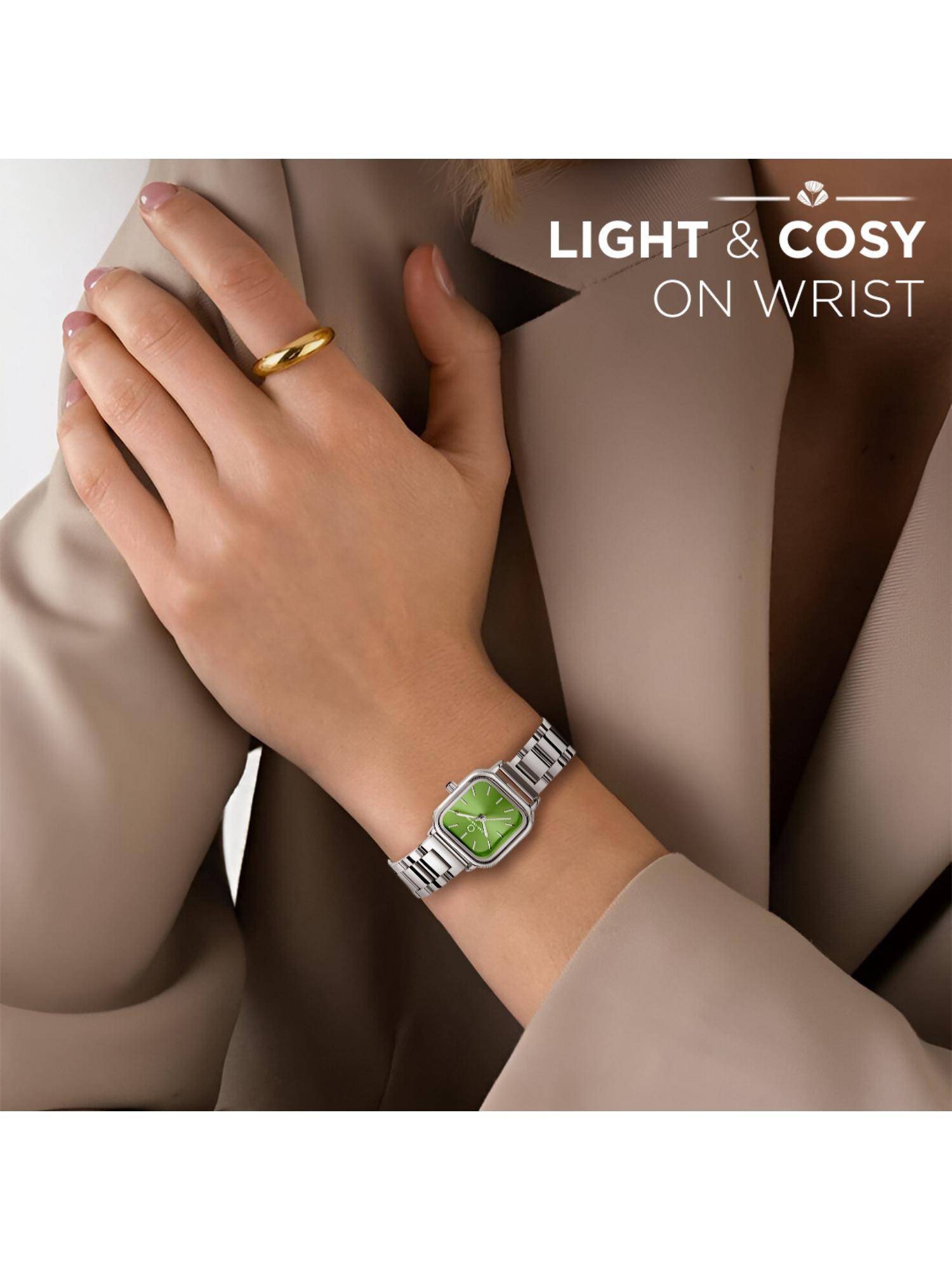 CARLINGTON Diva Series Green Analog Women Wrist Watch (112) (M)