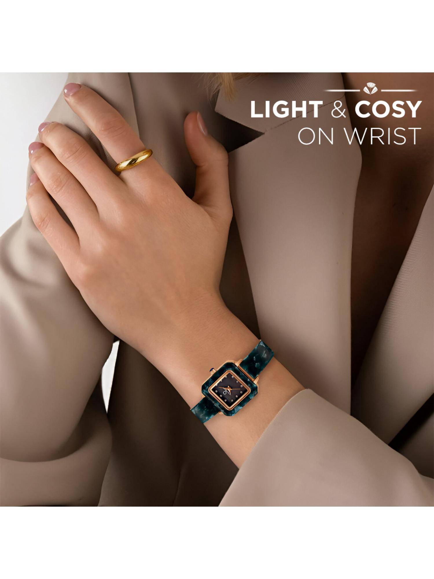 CARLINGTON Diva Series Black Analog Women Wrist Watch (121) (M)
