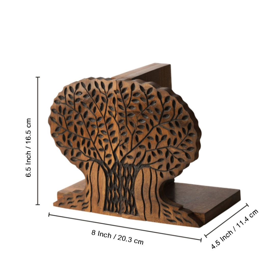 ExclusiveLane Tree Of Life Book End In Sheesham Wood: Buy ExclusiveLane ...