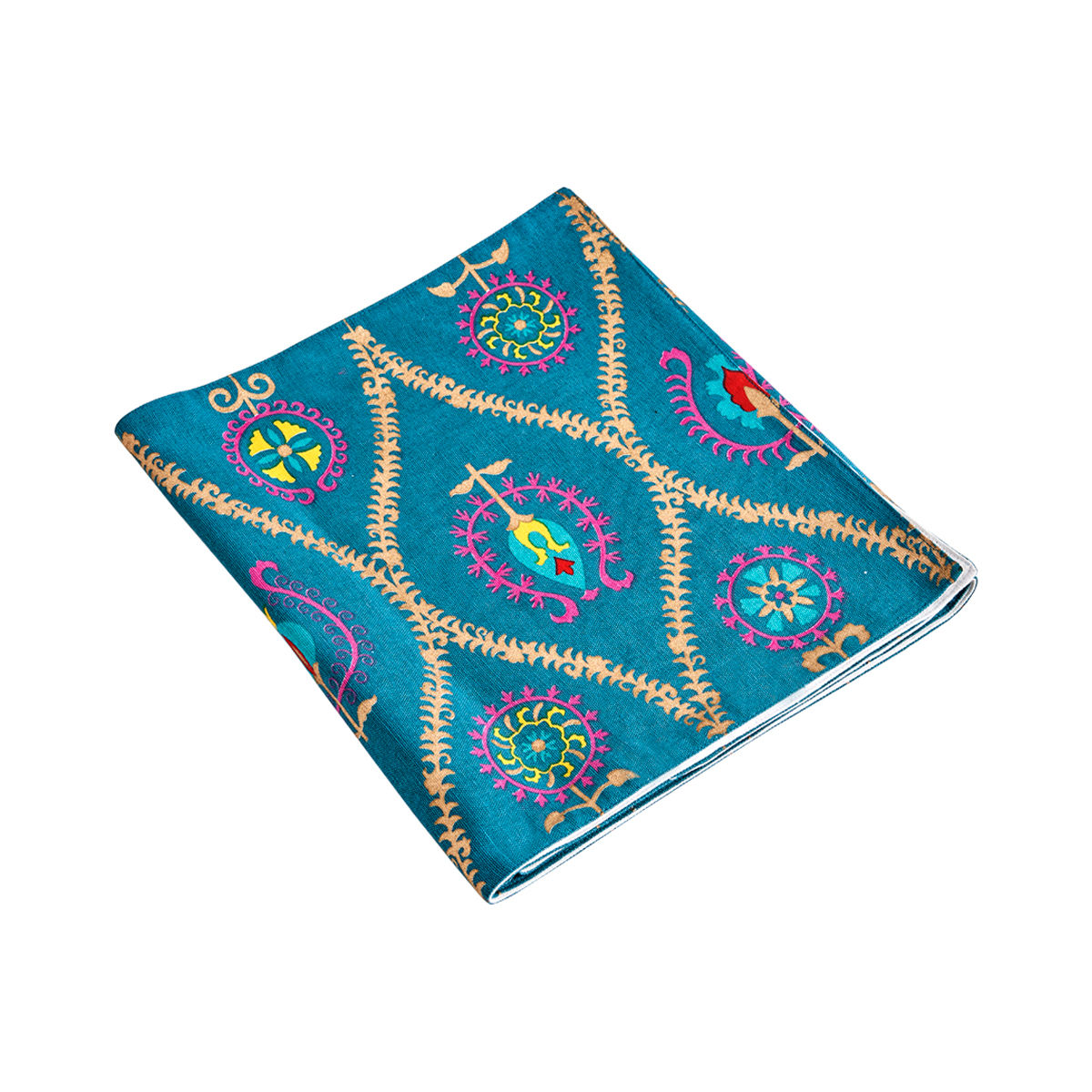 Buy Chumbak Suzani Table Runner - Blue Online