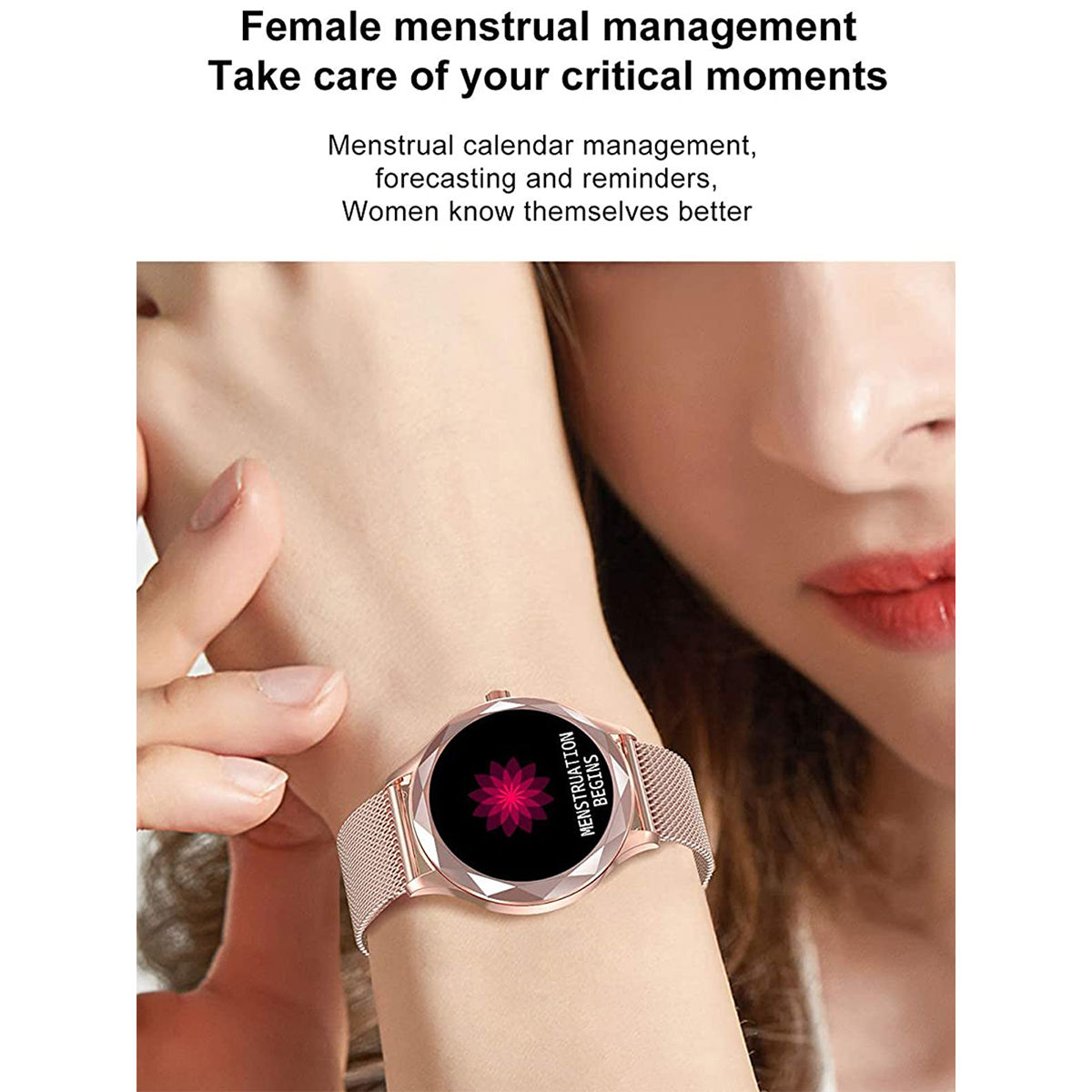 bFIT Star Smart Watch with 1.1" HD Color Touch Screen, ECG, SpO2