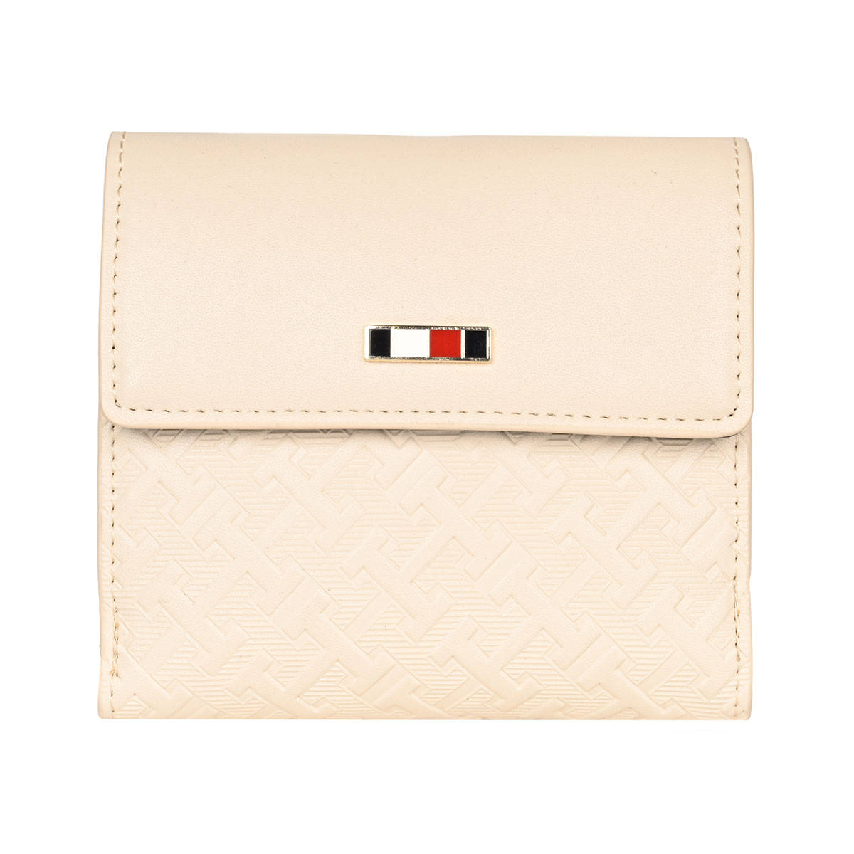 Tommy Hilfiger Beige Solid Wallet