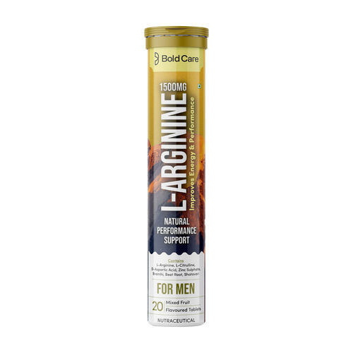 Buy Bold Care L-Arginine Effervescent Tablets For Men - Mixed Fruit Online
