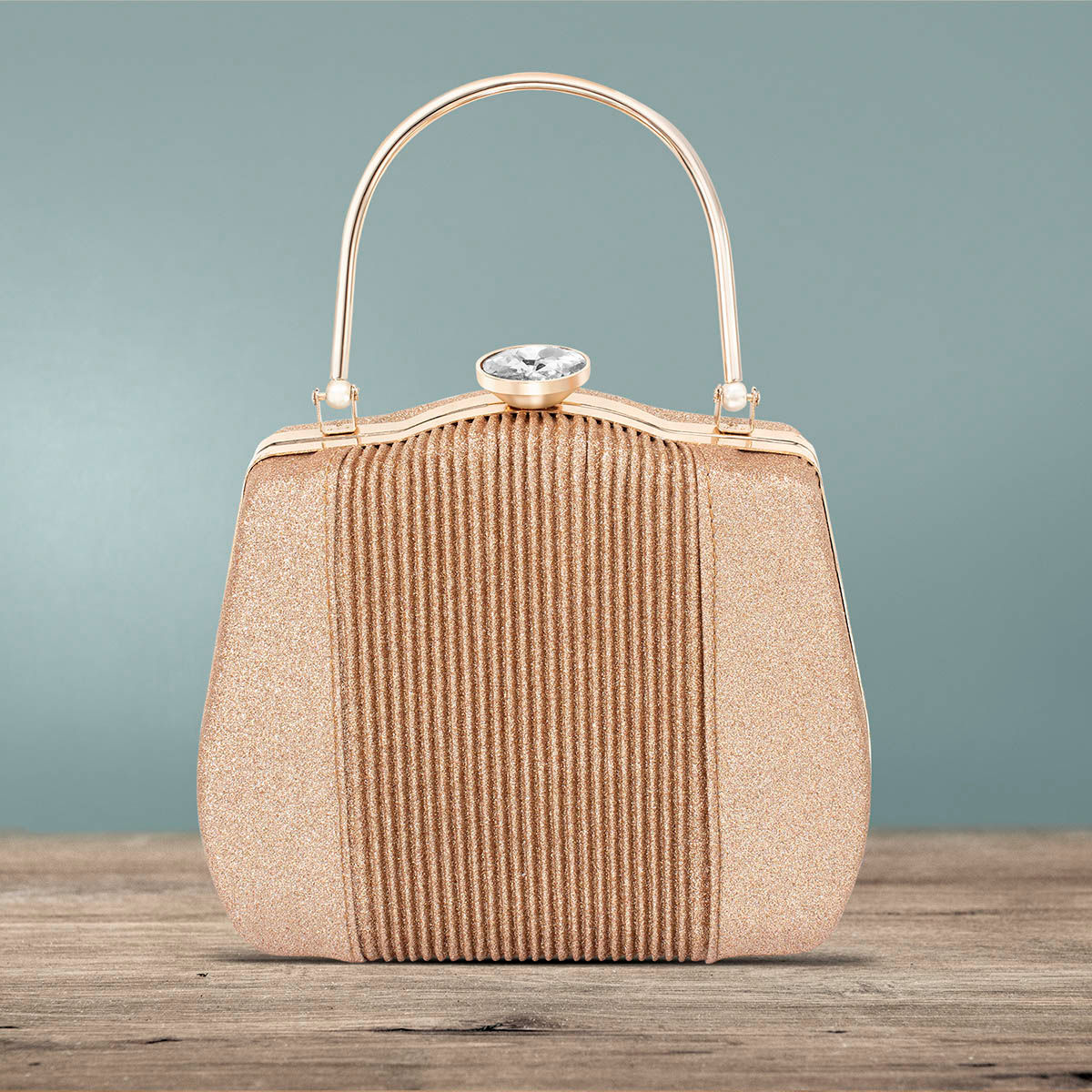 FANTASTIC VEEBEE Beautiful Bling Box Clutch Bag Purse For Bridal, Casual,  Party, Wedding (Blue) : Amazon.in: Fashion