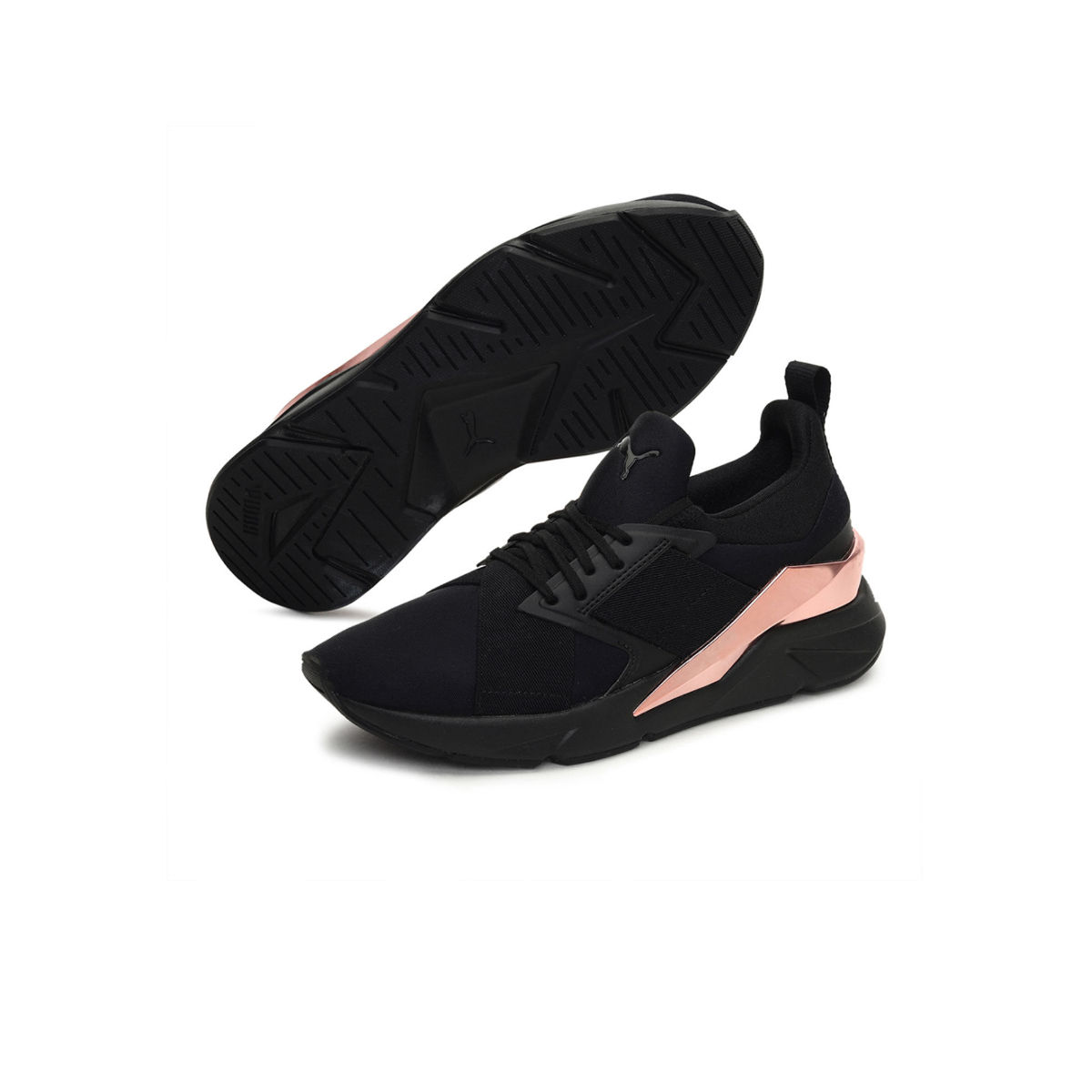 Puma Muse X5 Metal Women Black Sneakers: Buy Puma Muse X5 Metal Women ...