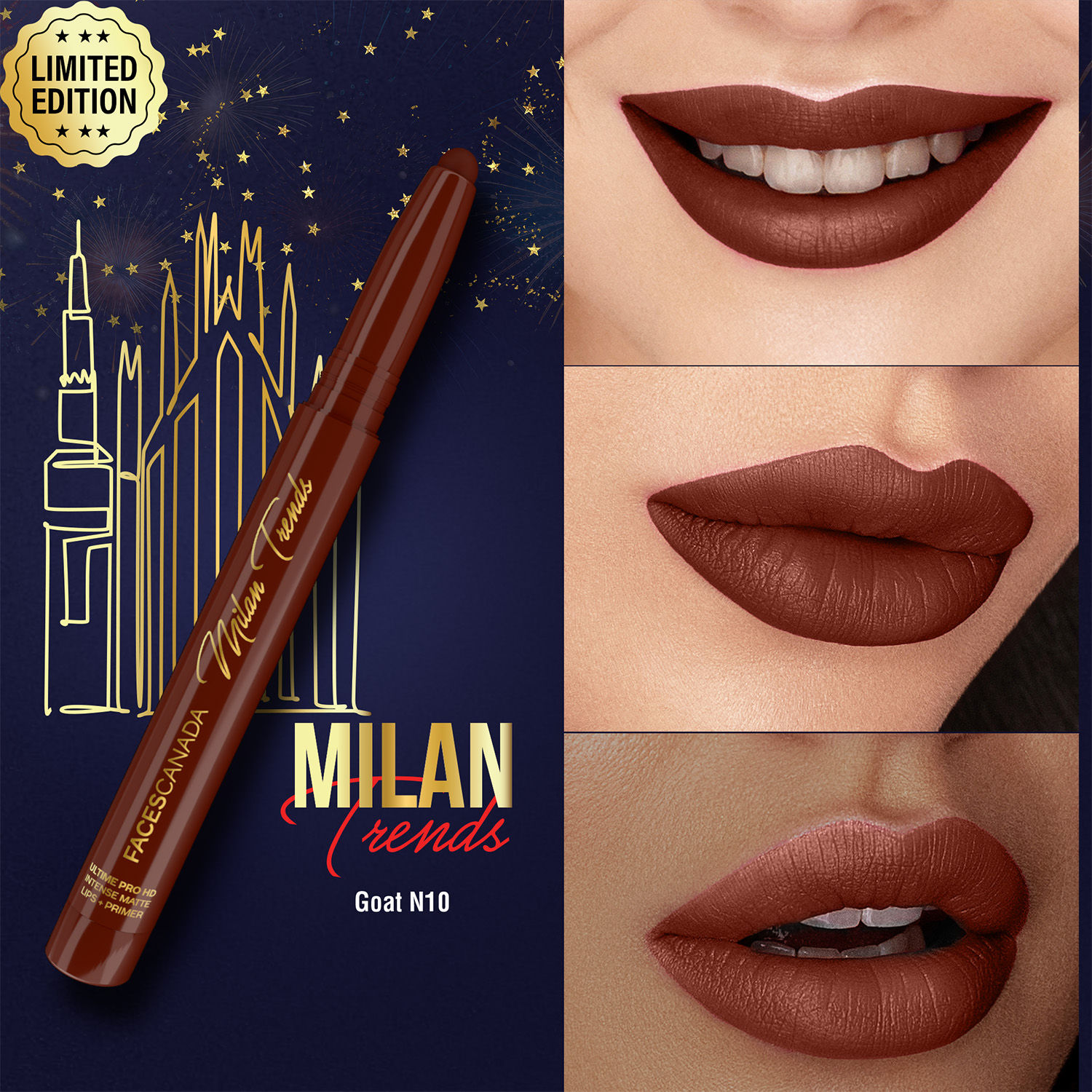 Buy Faces Canada Ultime Pro HD Intense Matte Lips + Primer - GOAT