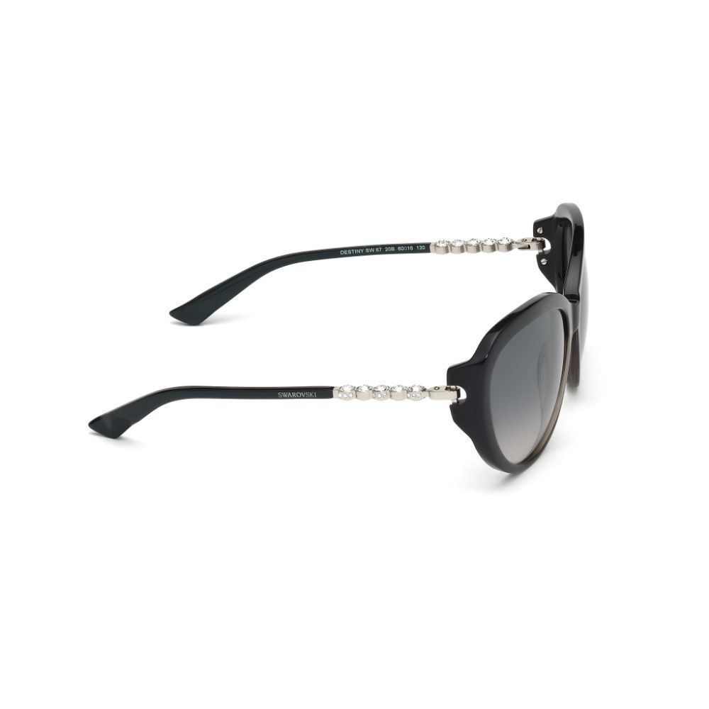 Swarovski Sunglasses Oval Shape Sunglasses Black Color With UV ...